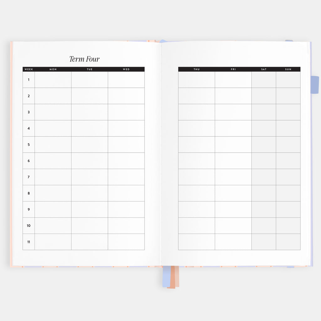 2026 A5 Academic Vertical Planner - Powder Stripe - SOLD OUT