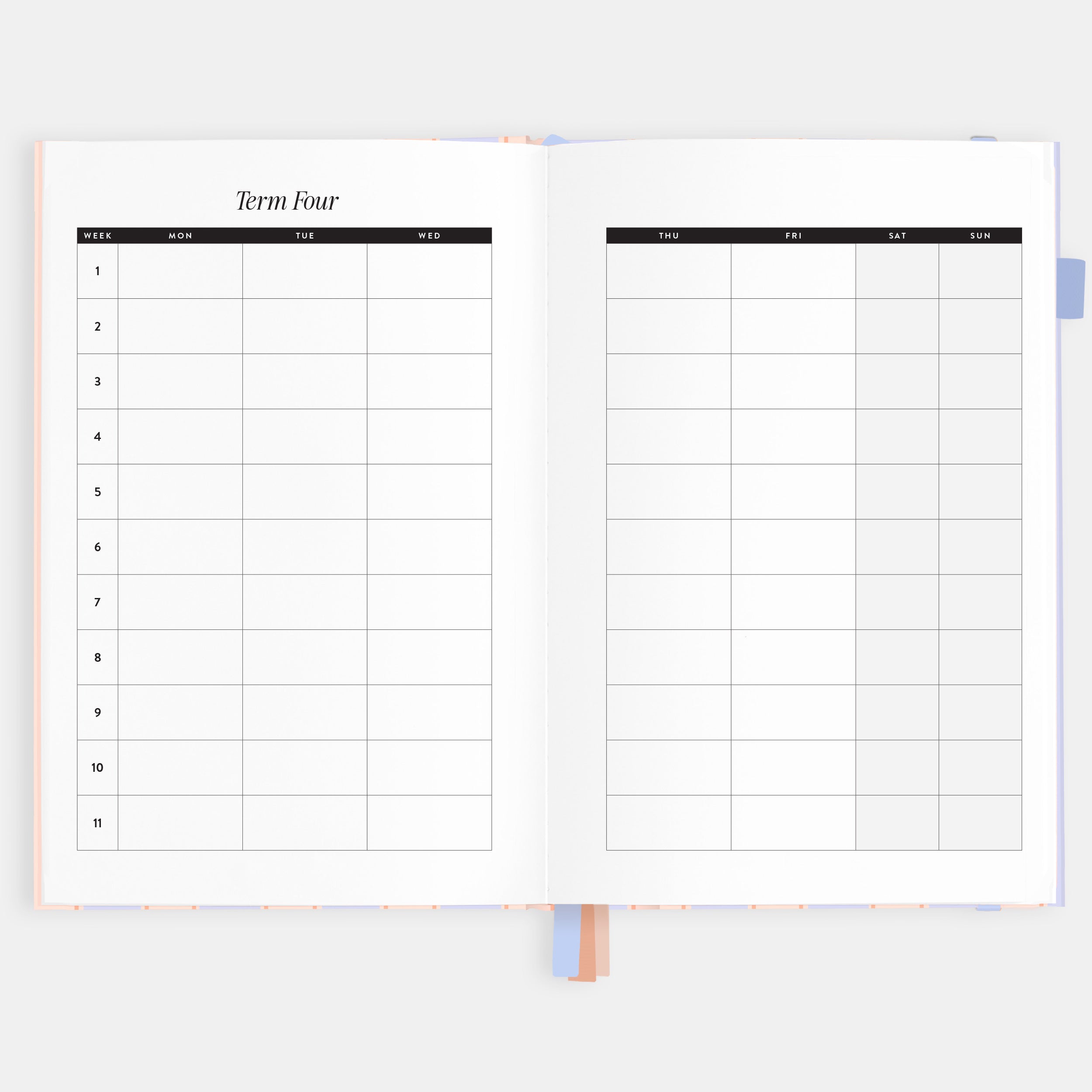 2026 A5 Academic Vertical Planner - Powder Stripe - SOLD OUT