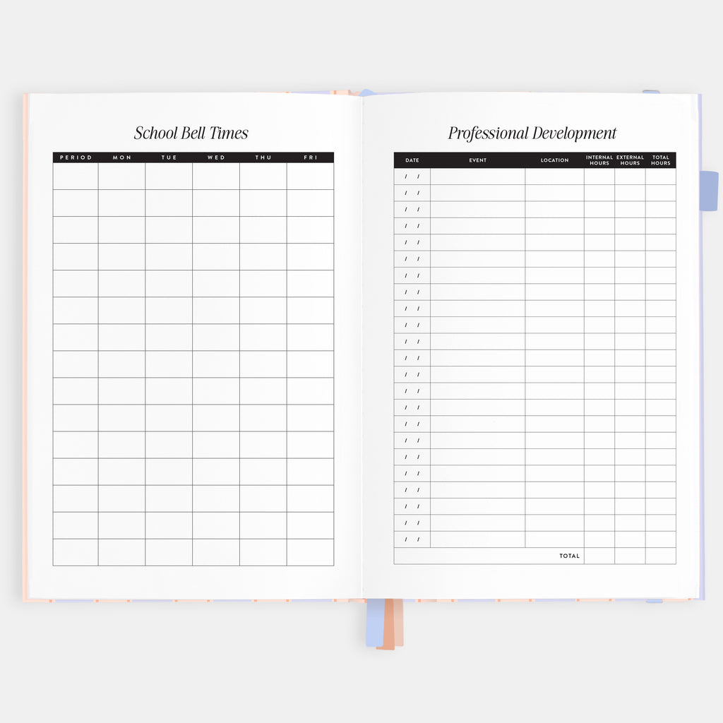 2026 A5 Academic Vertical Planner - Powder Stripe - SOLD OUT