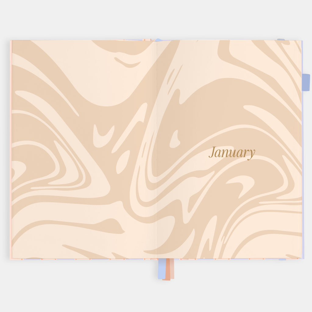 2026 A5 Academic Vertical Planner - Powder Stripe - SOLD OUT