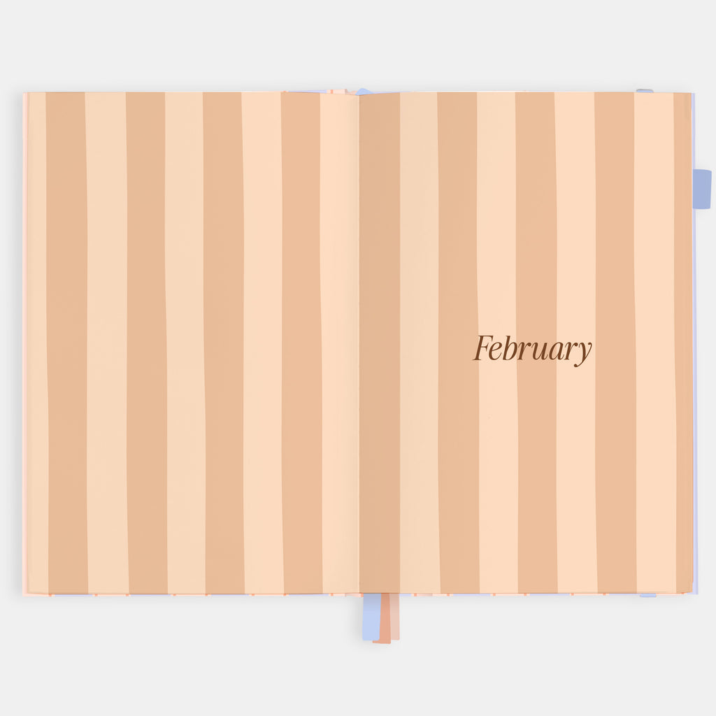 2026 A5 Academic Vertical Planner - Powder Stripe - SOLD OUT