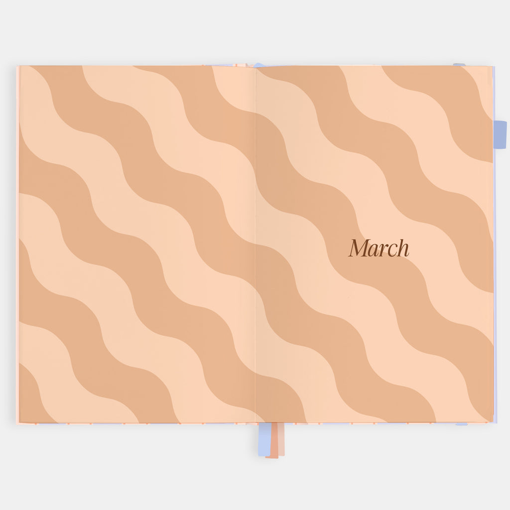 2026 A5 Academic Vertical Planner - Powder Stripe - SOLD OUT