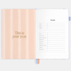 2026 A5 Academic Vertical Planner - Powder Stripe - SOLD OUT