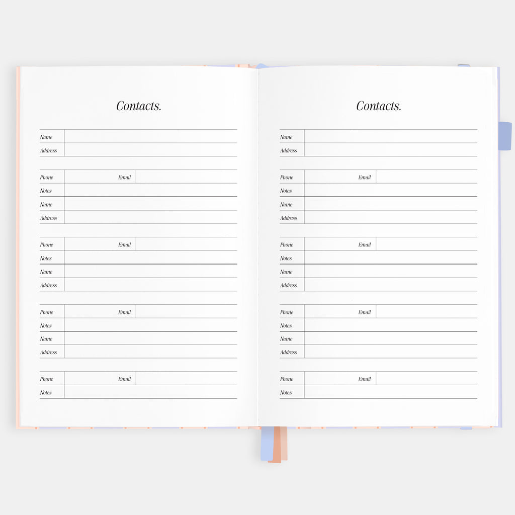 2026 A5 Academic Vertical Planner - Powder Stripe - SOLD OUT