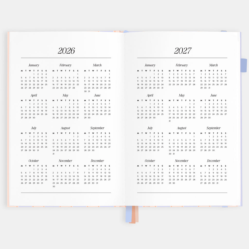 2026 A5 Academic Vertical Planner - Powder Stripe - SOLD OUT