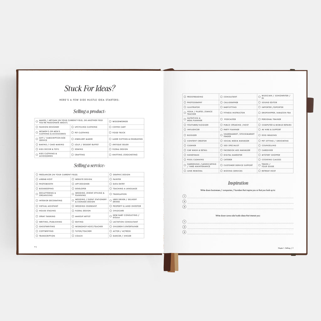 Side Hustle Planner Luxe Edition 4.0 - Chocolate