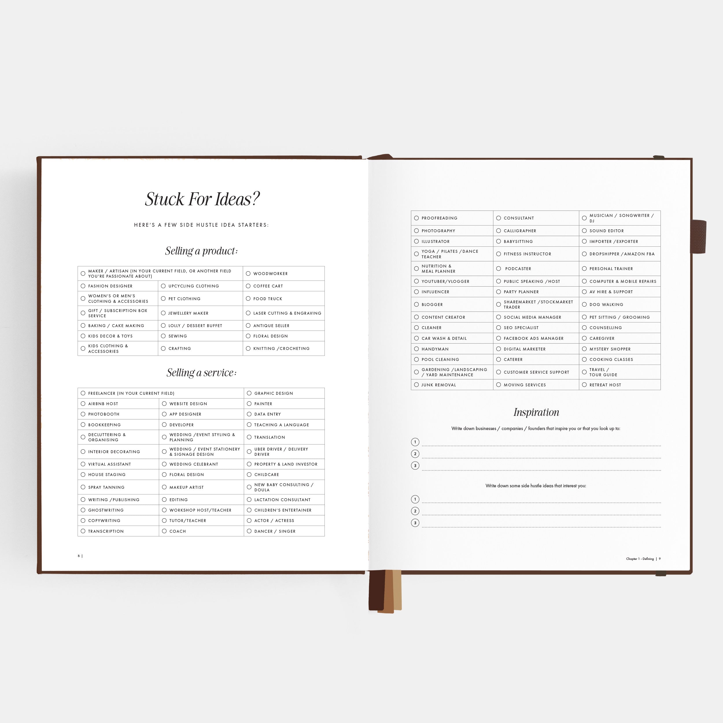 Side Hustle Planner Luxe Edition 4.0 - Chocolate