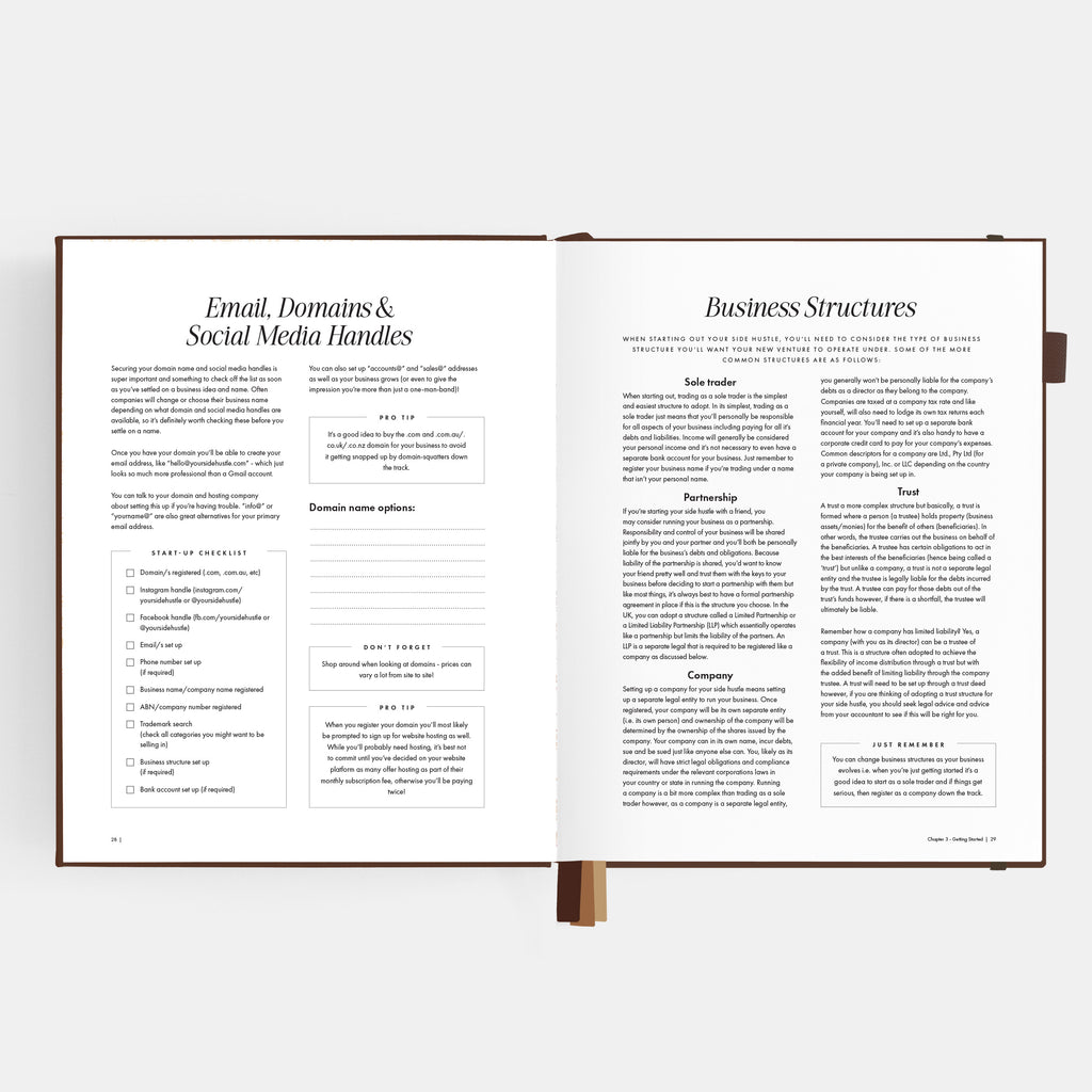 Side Hustle Planner Luxe Edition 4.0 - Chocolate