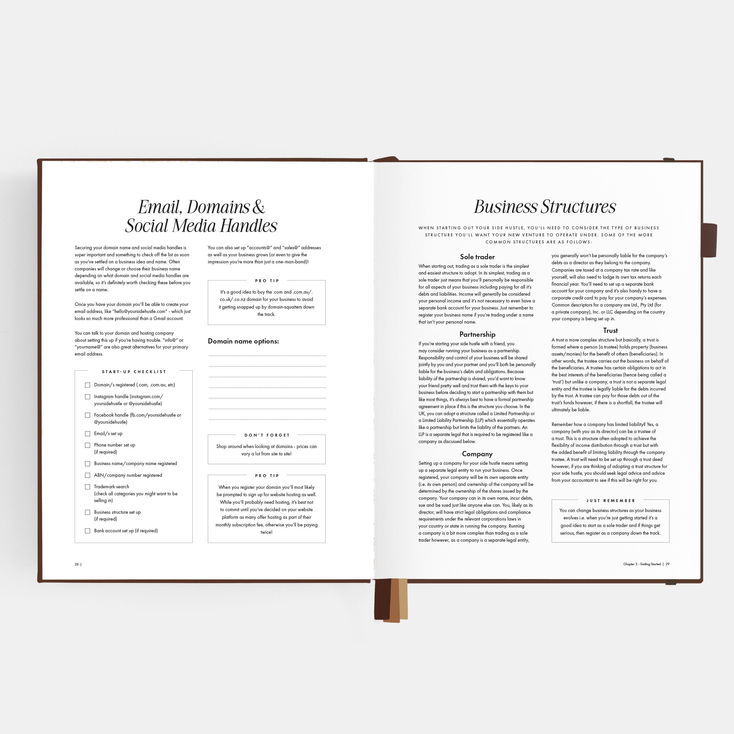 Side Hustle Planner Luxe Edition 4.0 - Chocolate