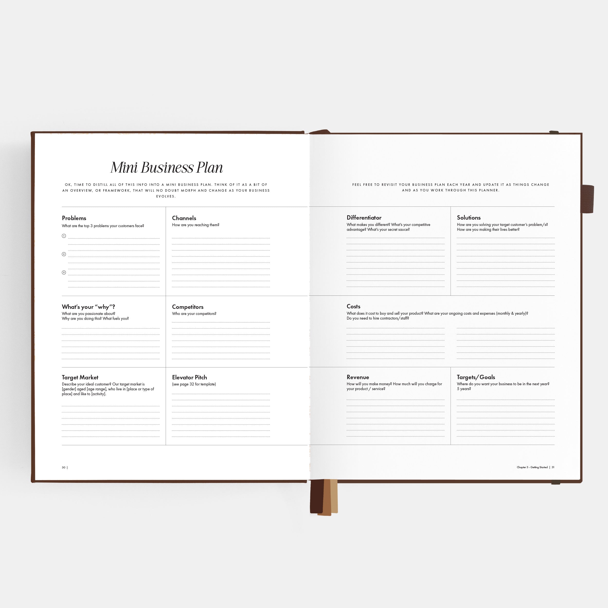 Side Hustle Planner Luxe Edition 4.0 - Chocolate