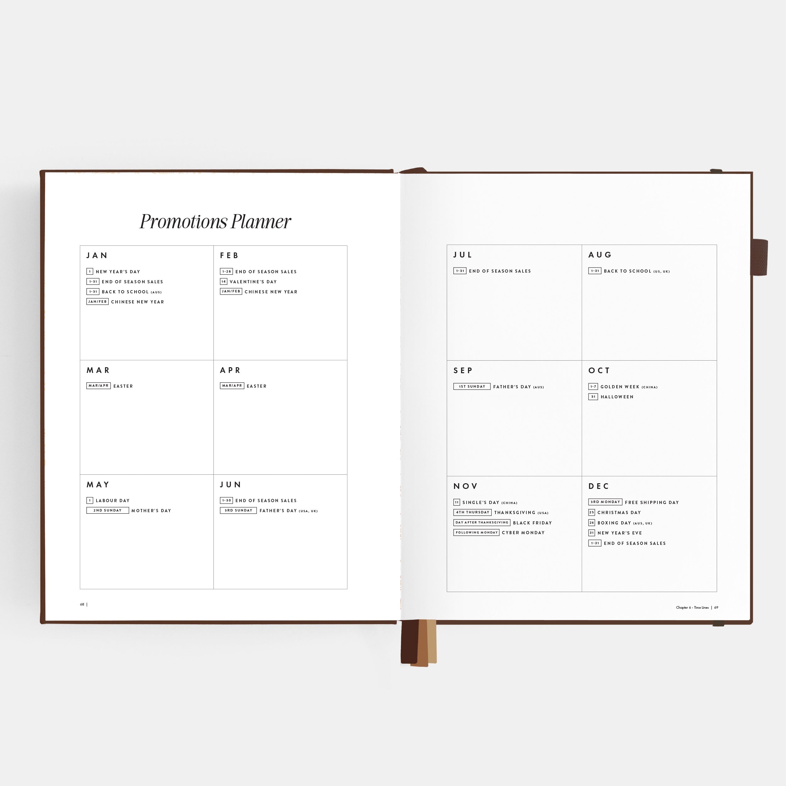 Side Hustle Planner Luxe Edition 4.0 - Chocolate