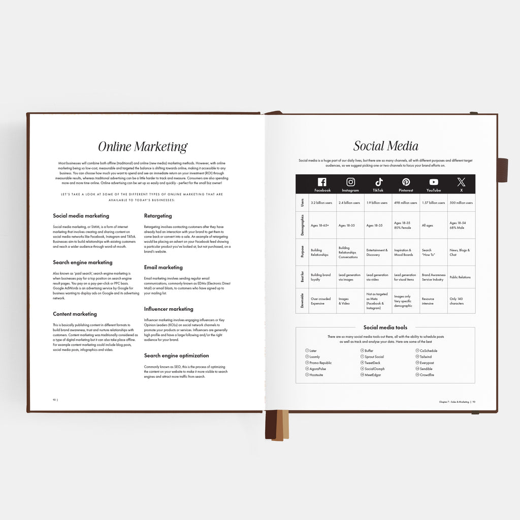 Side Hustle Planner Luxe Edition 4.0 - Chocolate