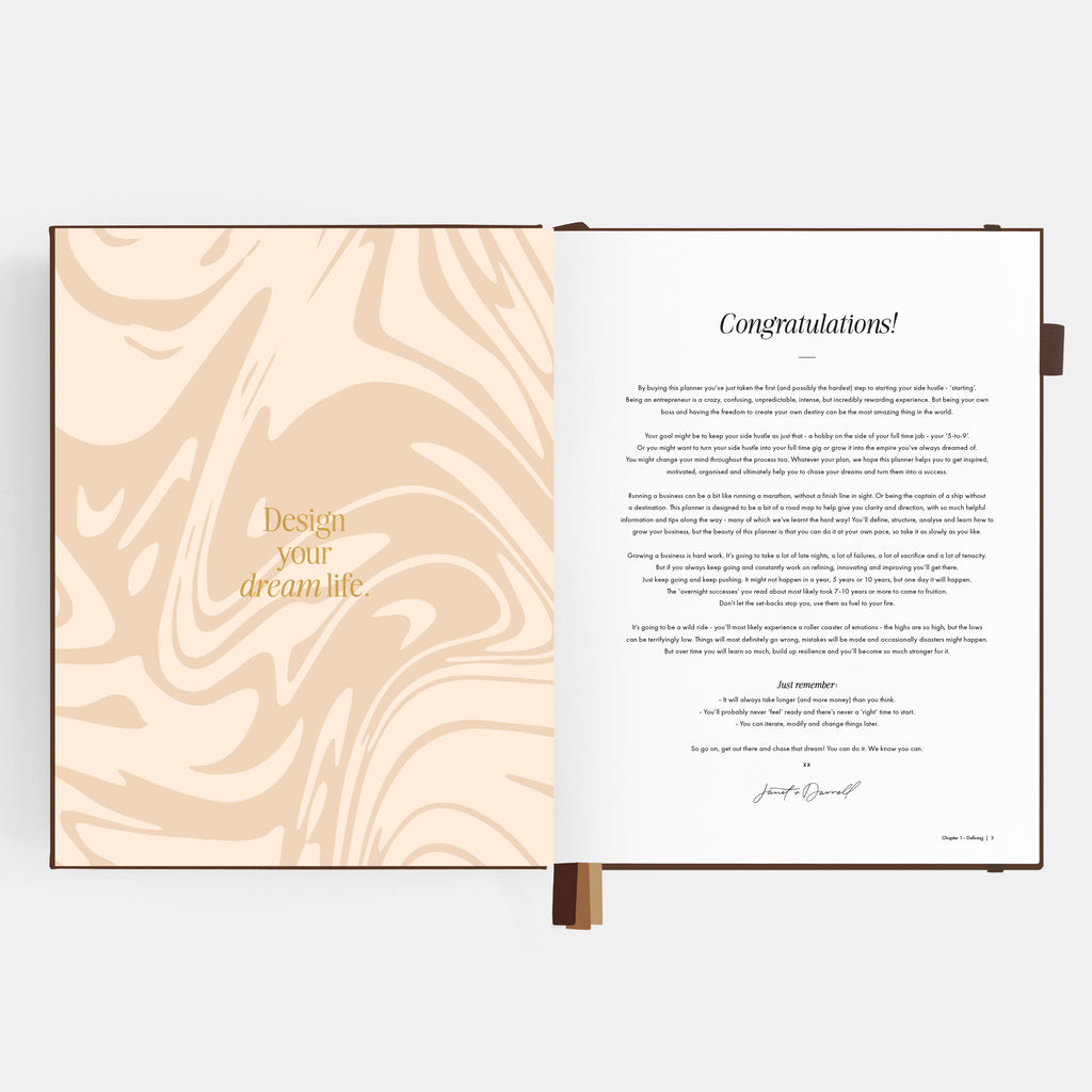 Side Hustle Planner Luxe Edition 4.0 - Chocolate