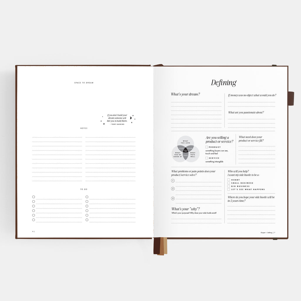 Side Hustle Planner Luxe Edition 4.0 - Chocolate