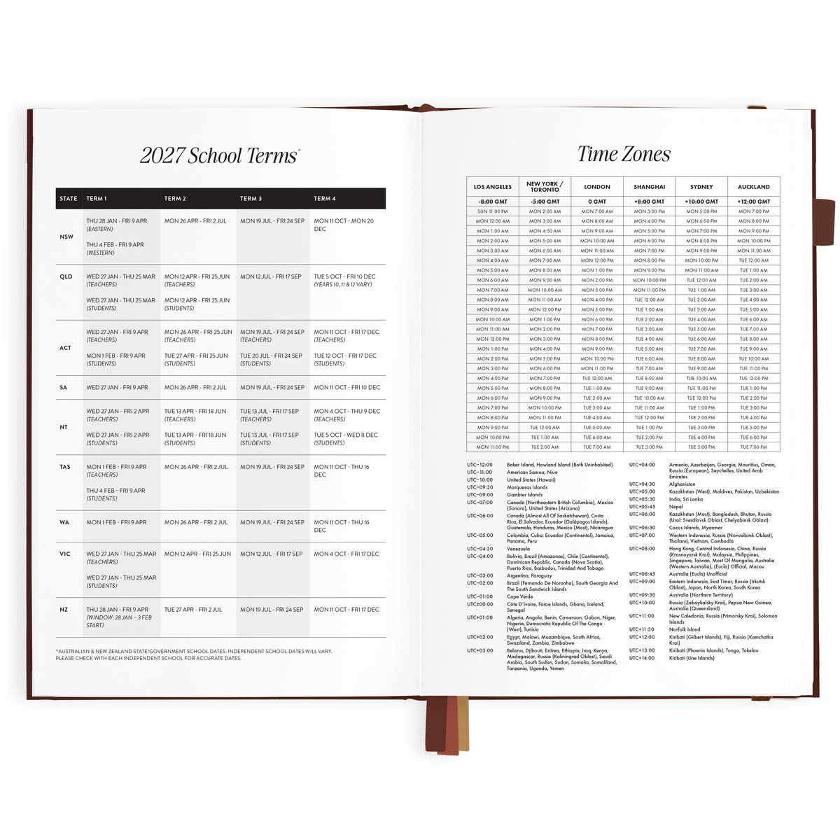 2027 A5 Vertical Planner - Chocolate - PRE-ORDER (25 SEPTEMBER)