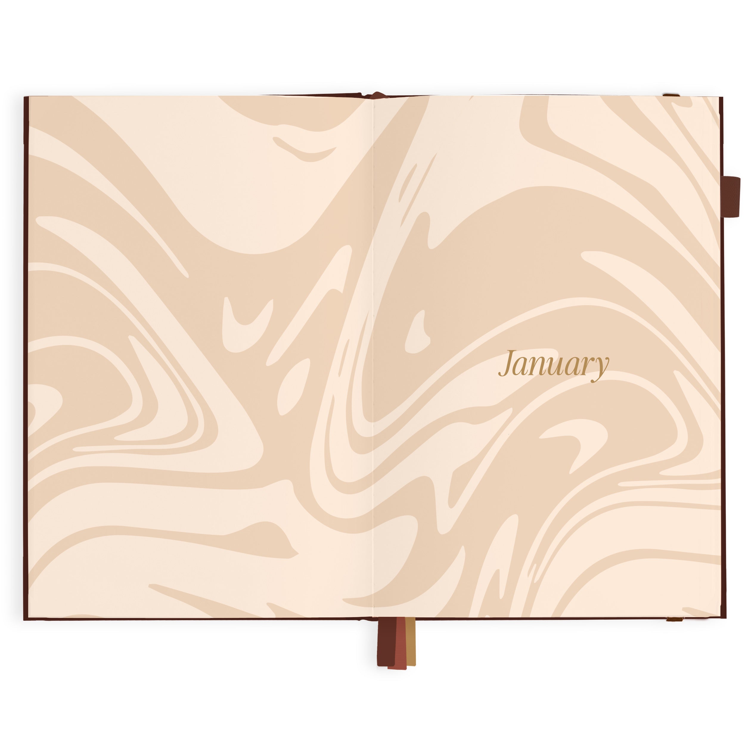 2027 A5 Academic Vertical Planner - Chocolate Stripe - PRE-ORDER (SEPTEMBER)