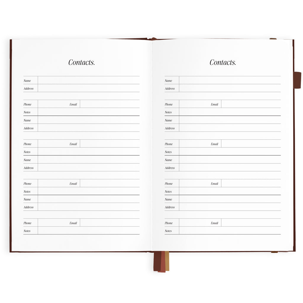 2027 A5 Vertical Planner - Chocolate - PRE-ORDER (25 SEPTEMBER)