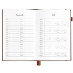2027 A5 Vertical Planner - Chocolate - PRE-ORDER (25 SEPTEMBER)
