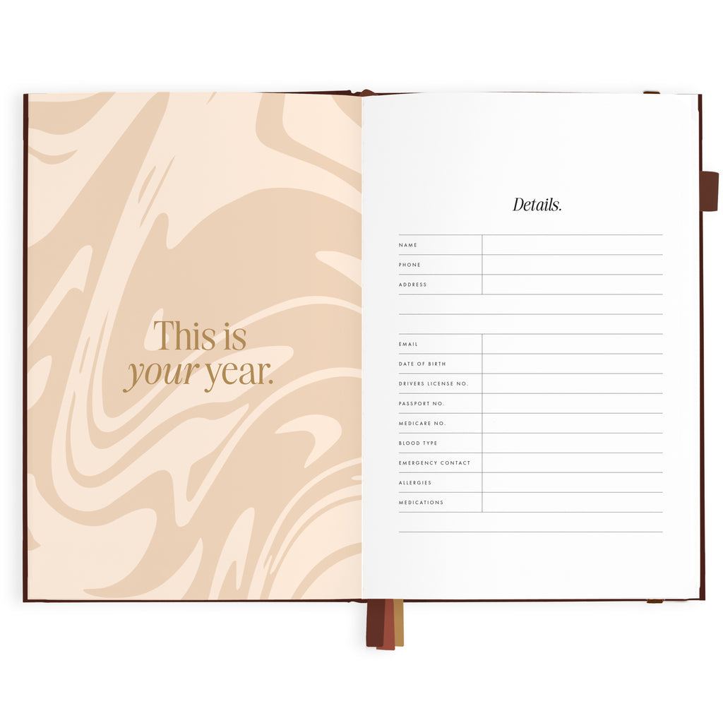 2027 A5 Vertical Planner - Chocolate - PRE-ORDER (25 SEPTEMBER)