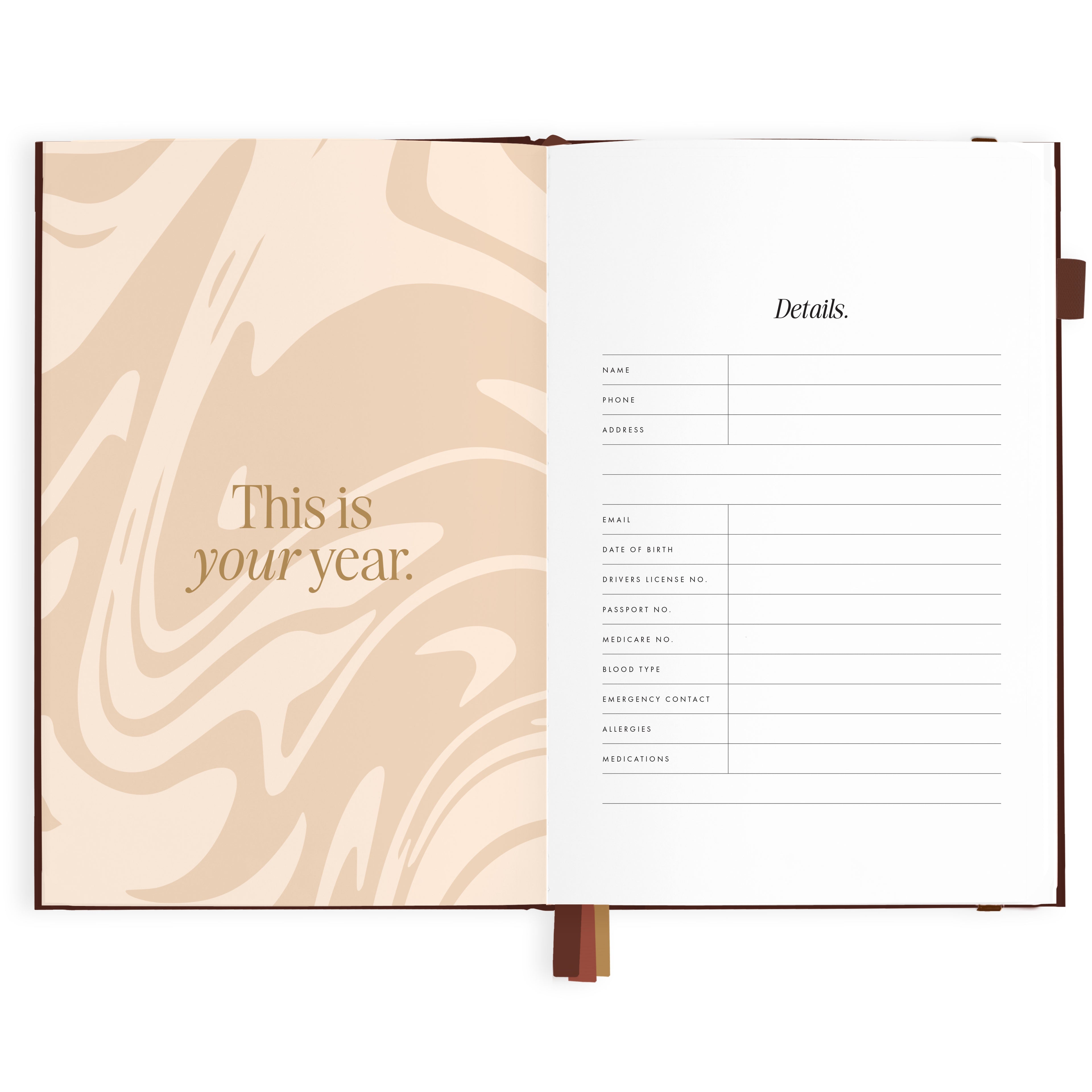2027 A5 Vertical Planner - Chocolate - PRE-ORDER (15 SEPTEMBER)