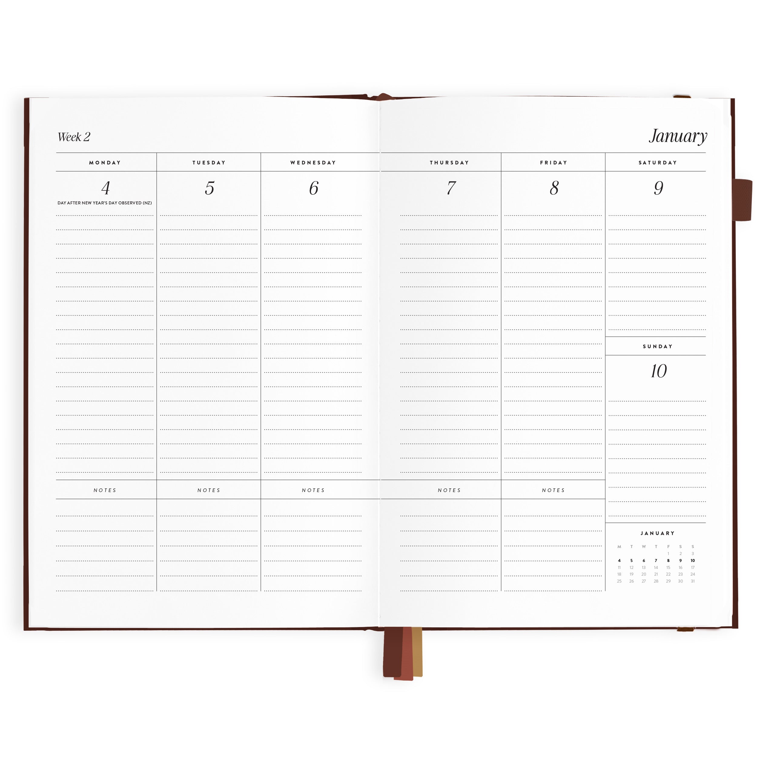 2027 A5 Vertical Planner - Chocolate - PRE-ORDER (SEPTEMBER)