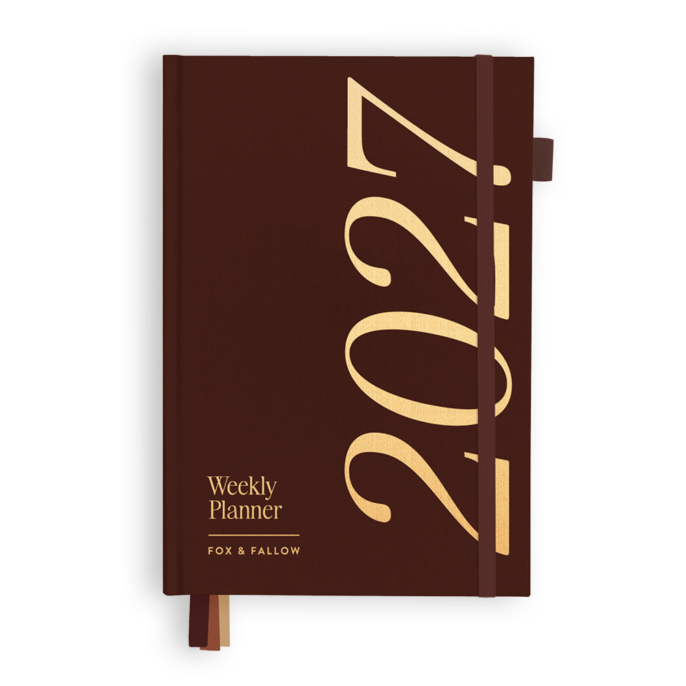 2027 A5 Vertical Planner - Chocolate - PRE-ORDER (SEPTEMBER)