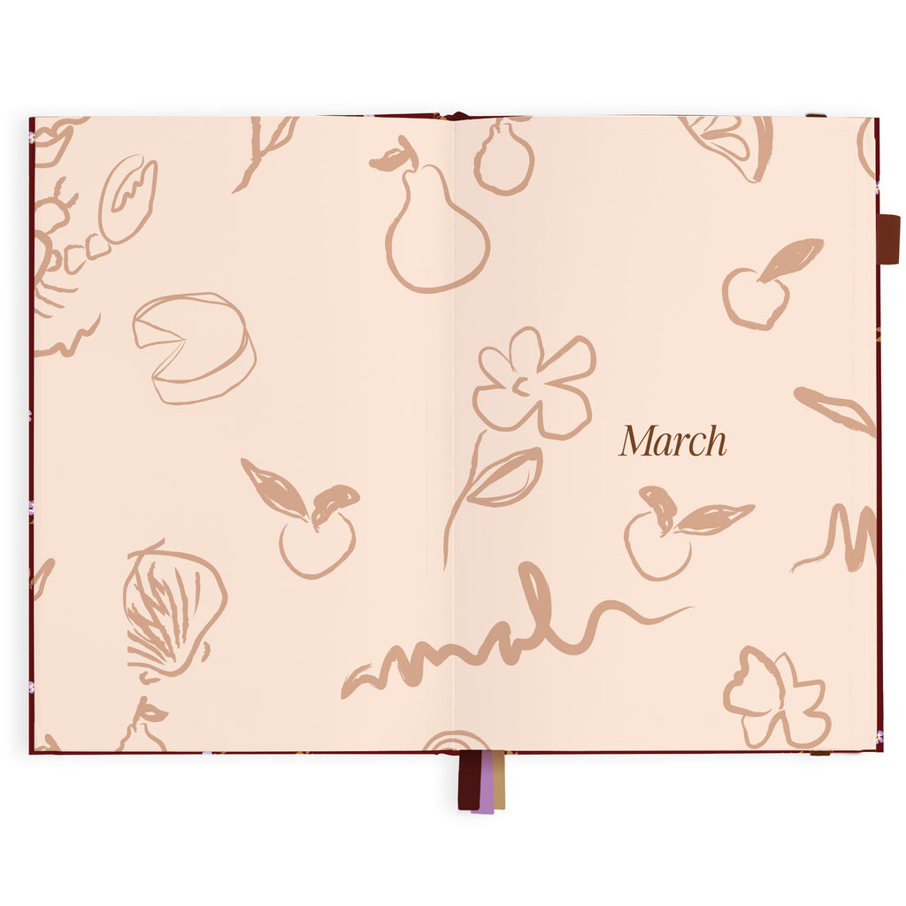 2027 A5 Vertical Planner - Cherry Wisteria - PRE-ORDER (25 SEPTEMBER)