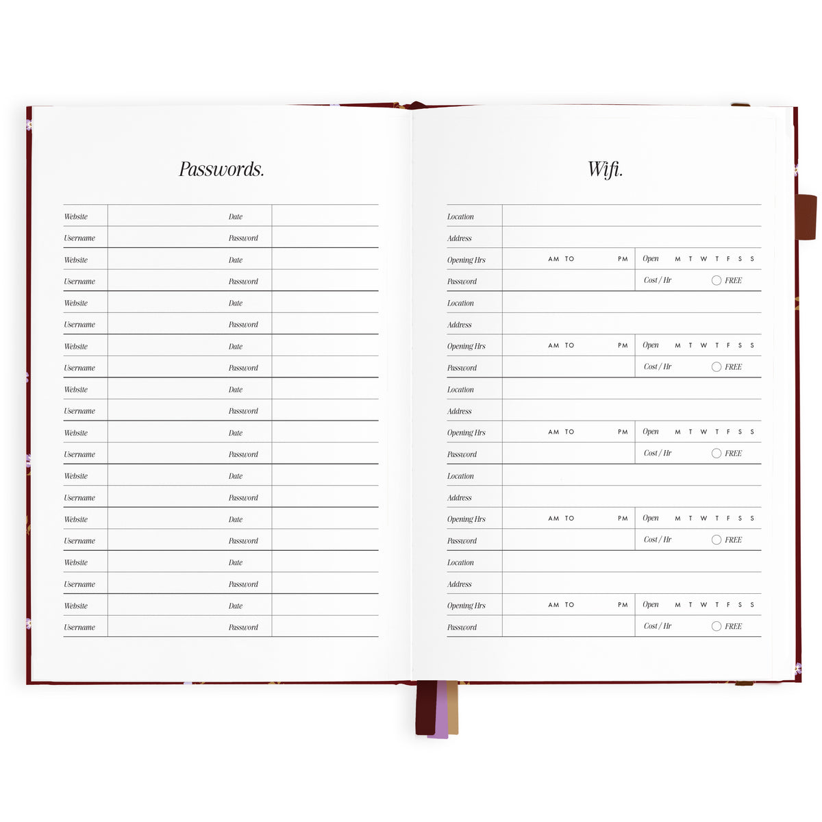 2027 A5 Vertical Planner - Cherry Wisteria - PRE-ORDER (25 SEPTEMBER)