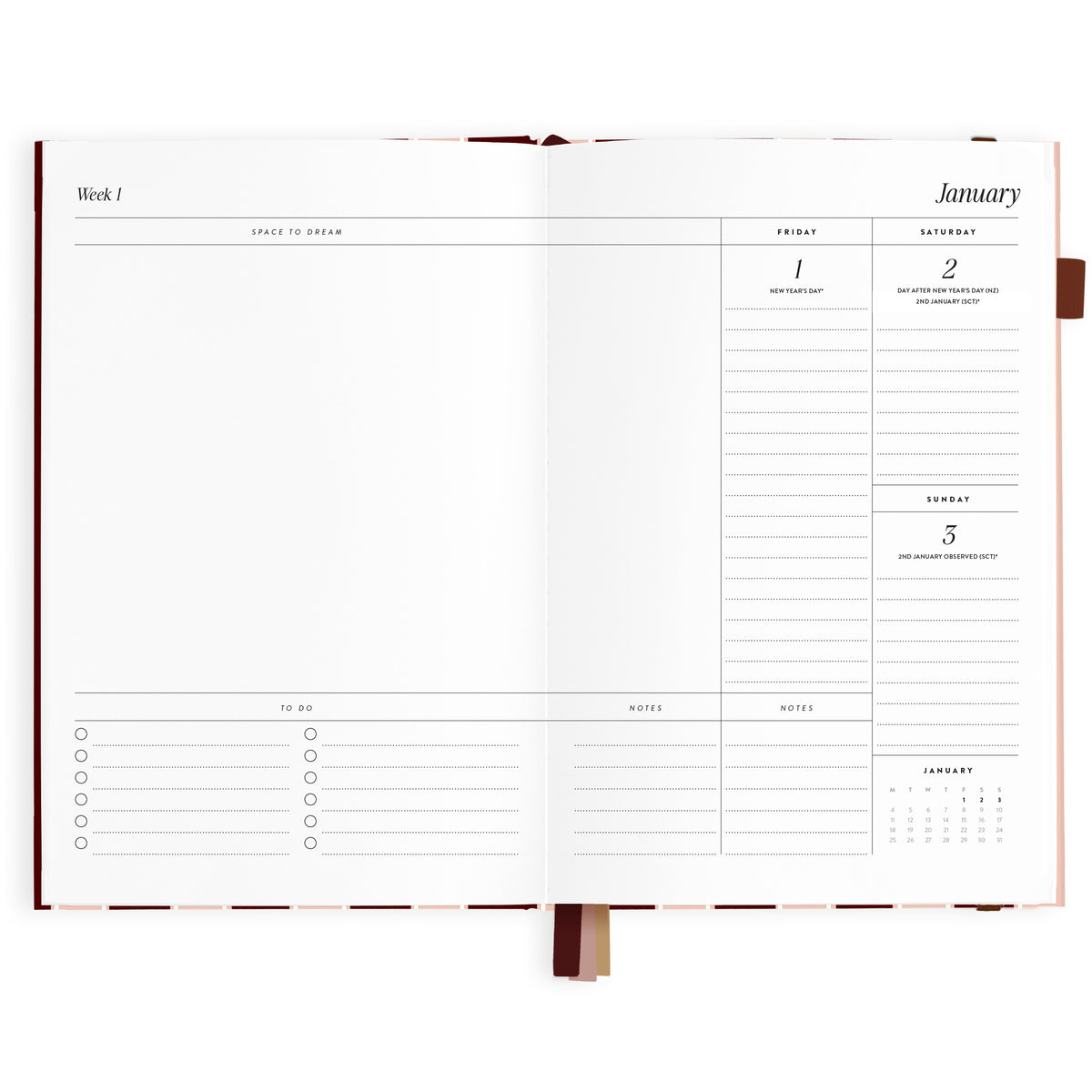 2027 A5 Vertical Planner - Sorrento - PRE-ORDER (25 SEPTEMBER)