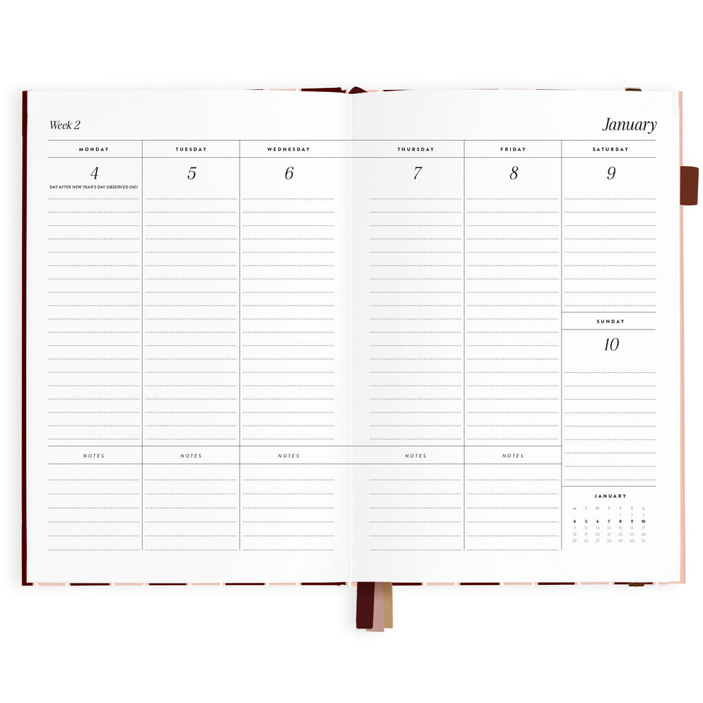 2027 A5 Vertical Planner - Sorrento - PRE-ORDER (25 SEPTEMBER)
