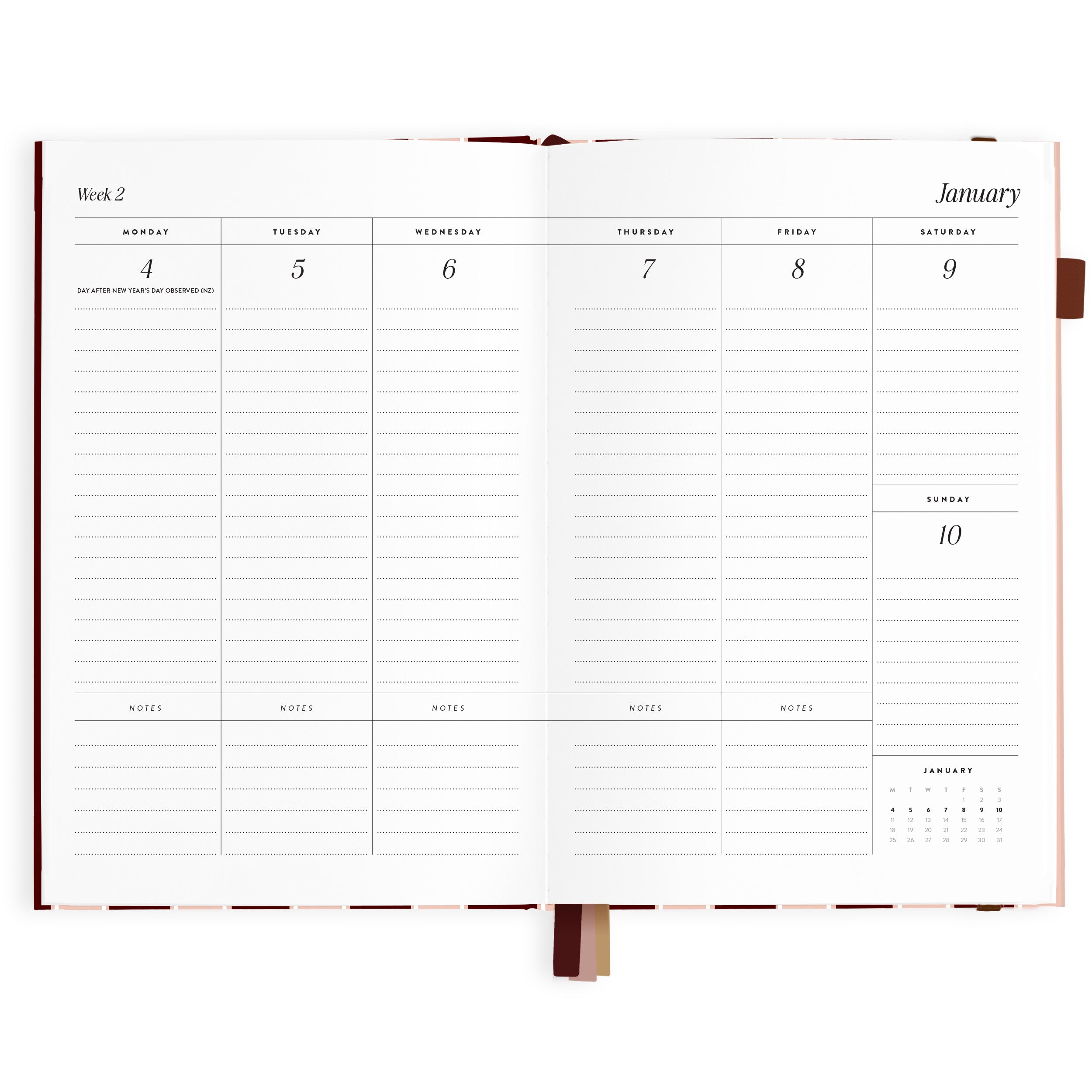 2027 A5 Vertical Planner - Sorrento - PRE-ORDER (15 SEPTEMBER)
