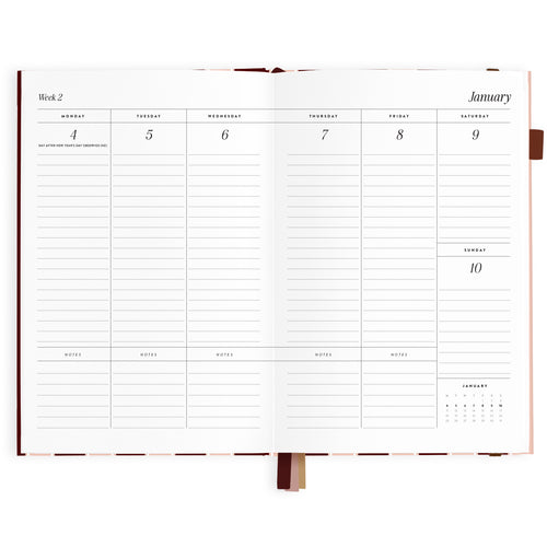 2027 A5 Vertical Planner - Sorrento - PRE-ORDER (15 SEPTEMBER)