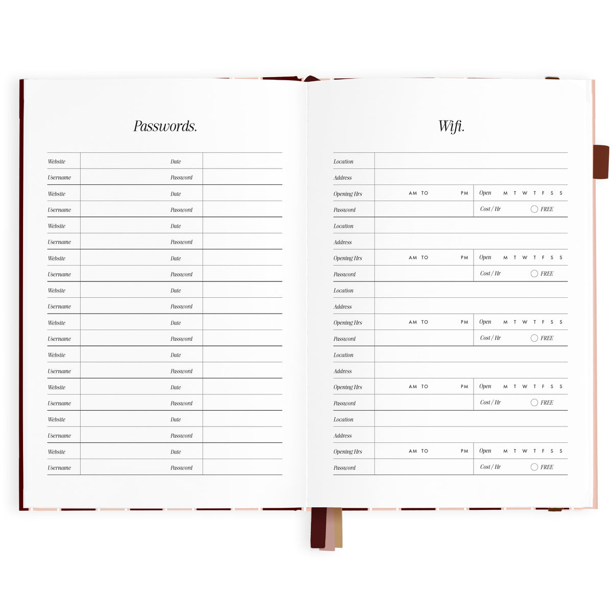 2027 A5 Vertical Planner - Sorrento - PRE-ORDER (25 SEPTEMBER)