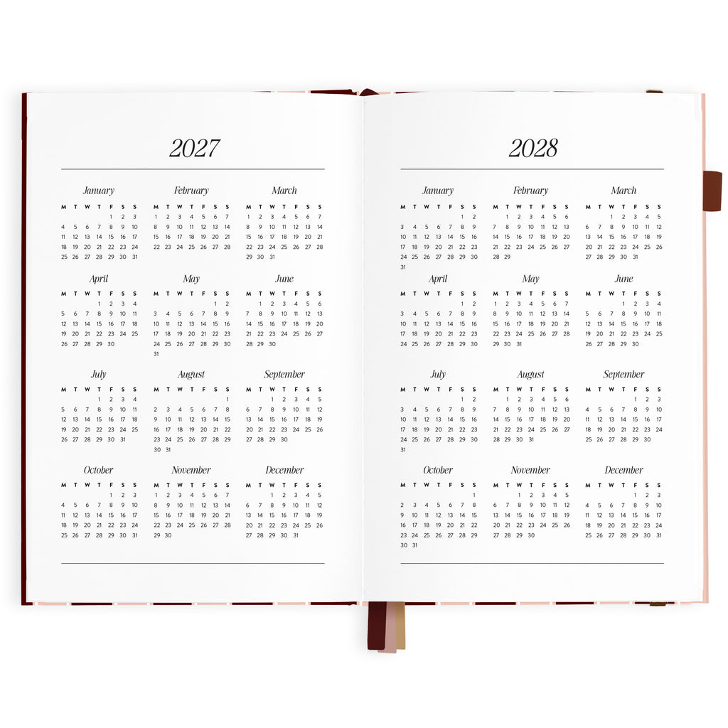 2027 A5 Vertical Planner - Sorrento - PRE-ORDER (25 SEPTEMBER)