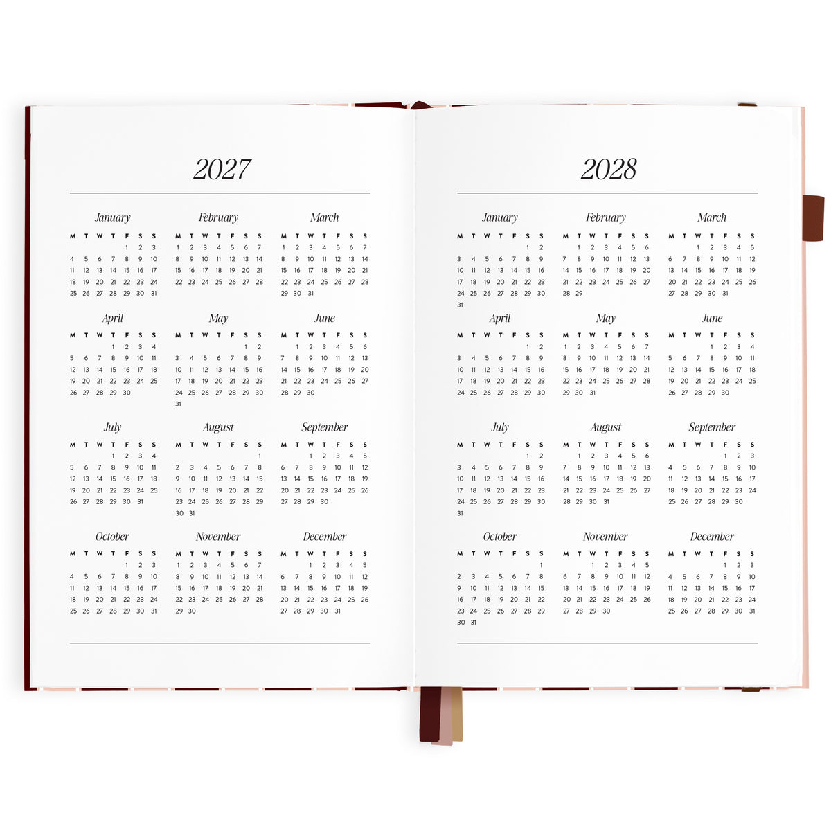 2027 A5 Vertical Planner - Sorrento - PRE-ORDER (25 SEPTEMBER)