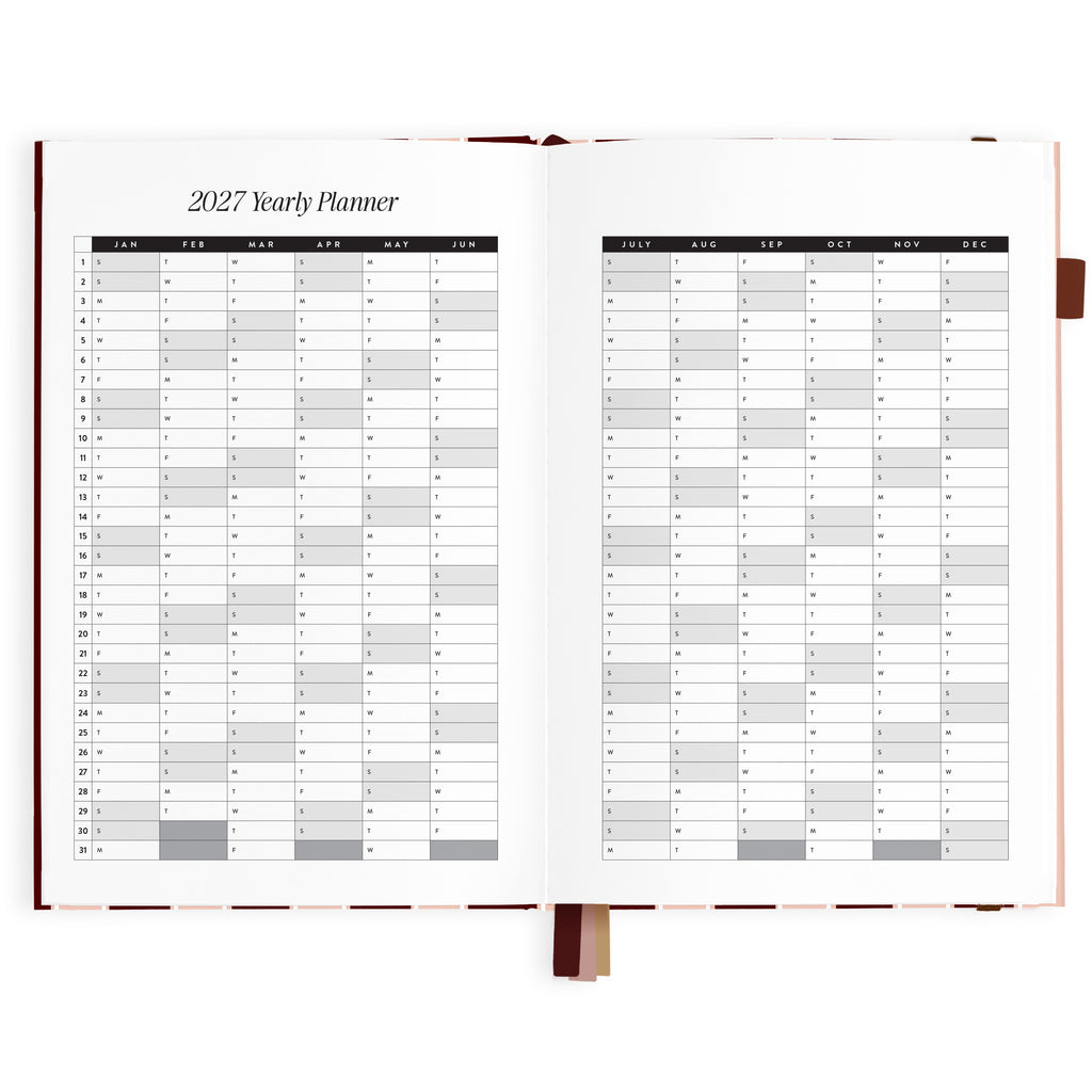 2027 A5 Vertical Planner - Sorrento - PRE-ORDER (25 SEPTEMBER)