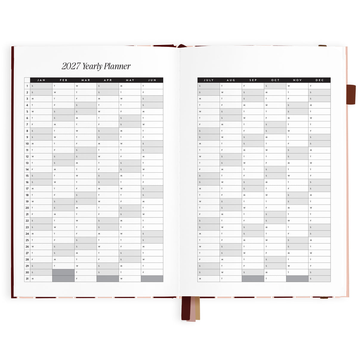 2027 A5 Vertical Planner - Sorrento - PRE-ORDER (25 SEPTEMBER)