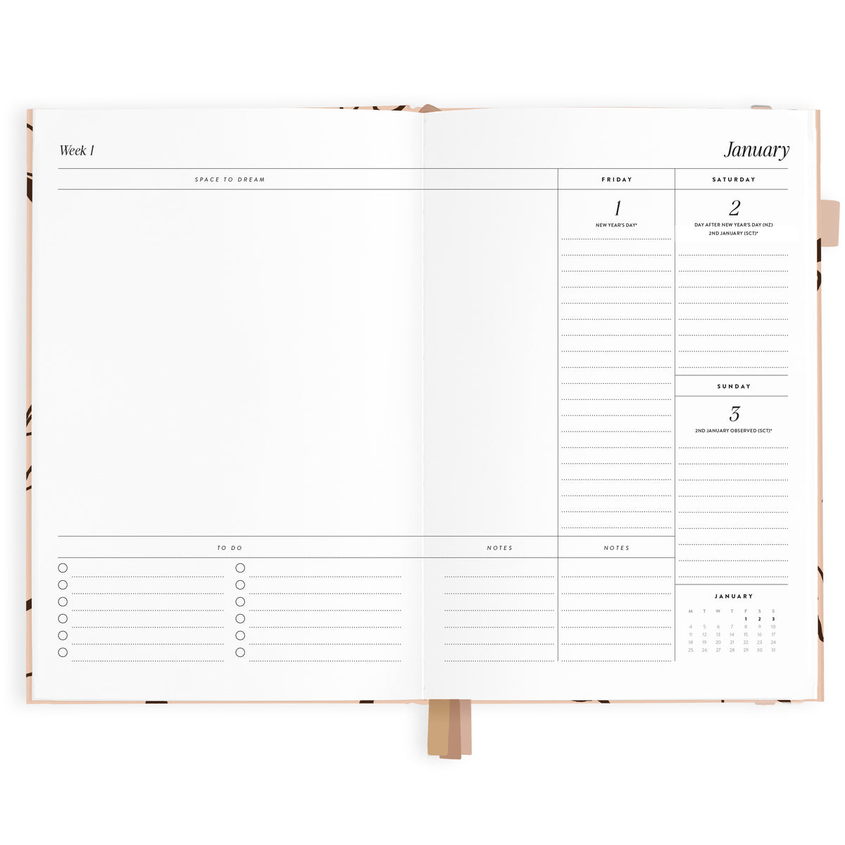 2027 A5 Vertical Planner - Amalfi Latte - PRE-ORDER (25 SEPTEMBER)