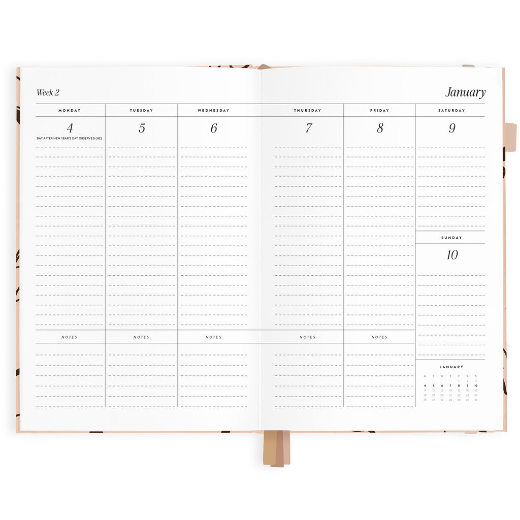 2027 A5 Vertical Planner - Amalfi Latte - PRE-ORDER (25 SEPTEMBER)