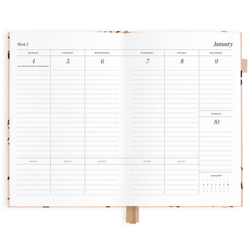 2027 A5 Vertical Planner - Amalfi Latte - PRE-ORDER (15 SEPTEMBER)