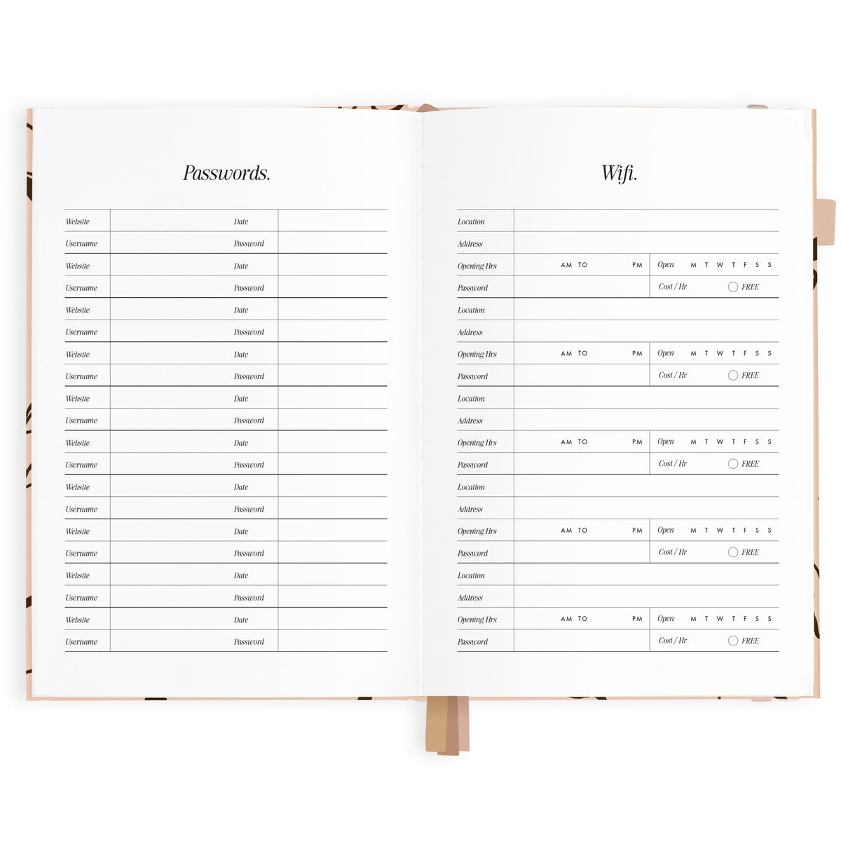 2027 A5 Vertical Planner - Amalfi Latte - PRE-ORDER (25 SEPTEMBER)