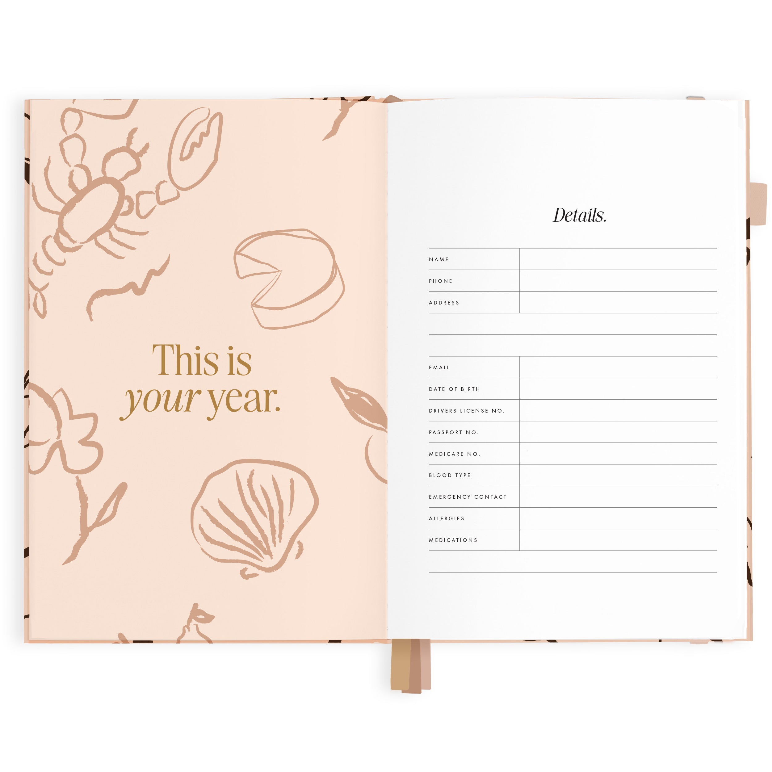 2027 A5 Vertical Planner - Amalfi Latte - PRE-ORDER (15 SEPTEMBER)