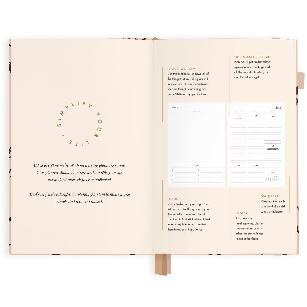 2027 A5 Vertical Planner - Amalfi Latte - PRE-ORDER (25 SEPTEMBER)