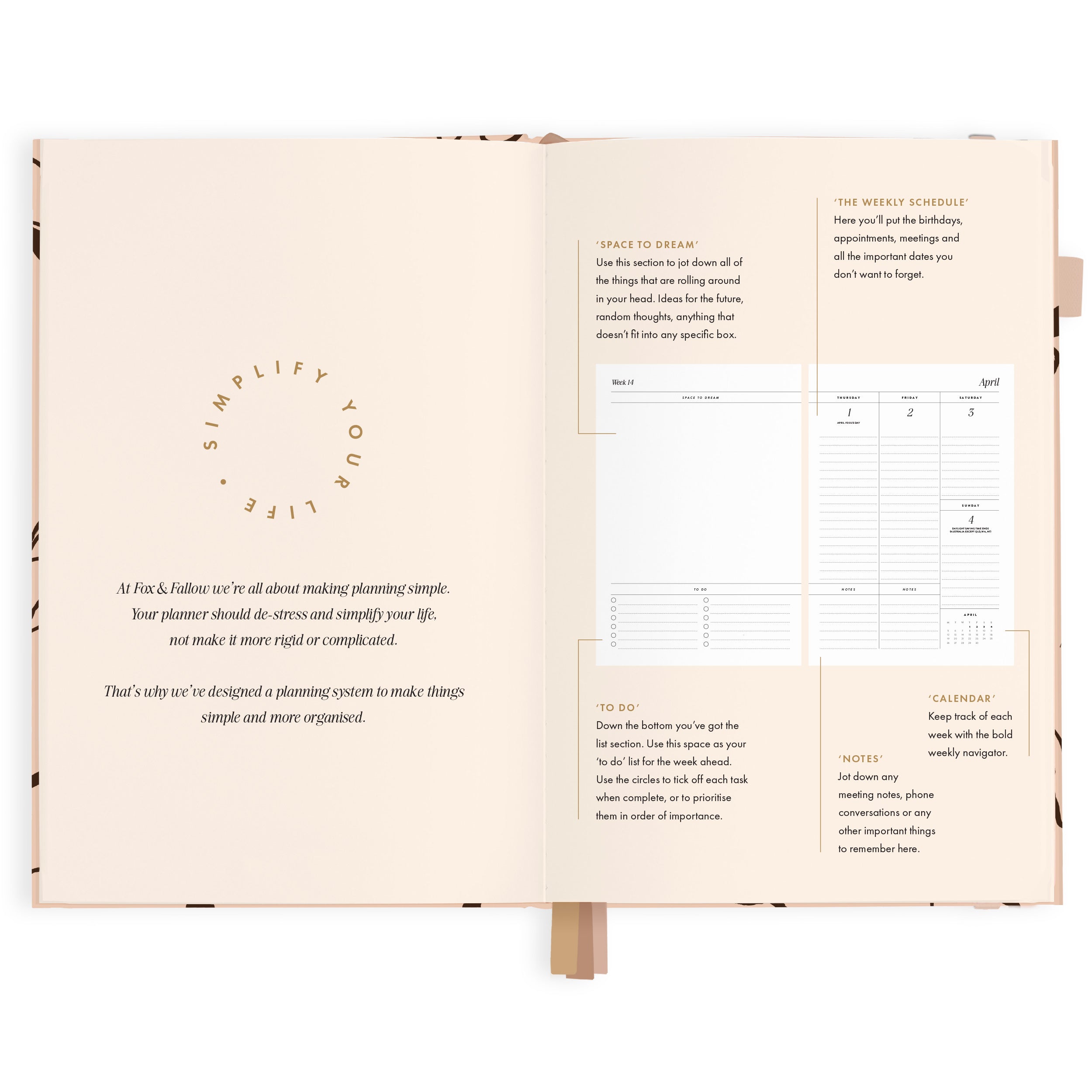 2027 A5 Vertical Planner - Amalfi Latte - PRE-ORDER (15 SEPTEMBER)