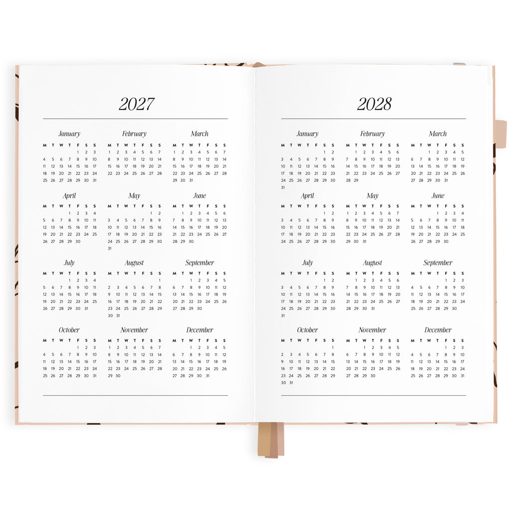 2027 A5 Vertical Planner - Amalfi Latte - PRE-ORDER (25 SEPTEMBER)