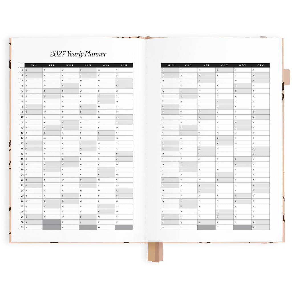 2027 A5 Vertical Planner - Amalfi Latte - PRE-ORDER (25 SEPTEMBER)