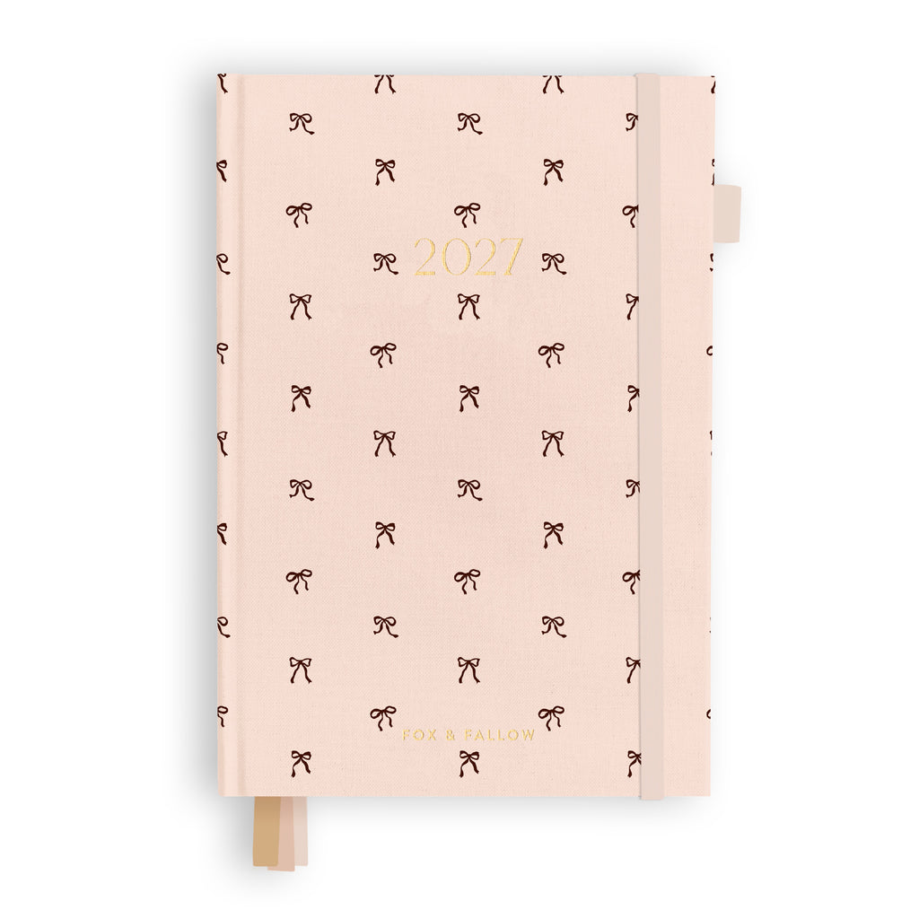 2027 A5 Vertical Planner - French Bows - PRE-ORDER (25 SEPTEMBER)