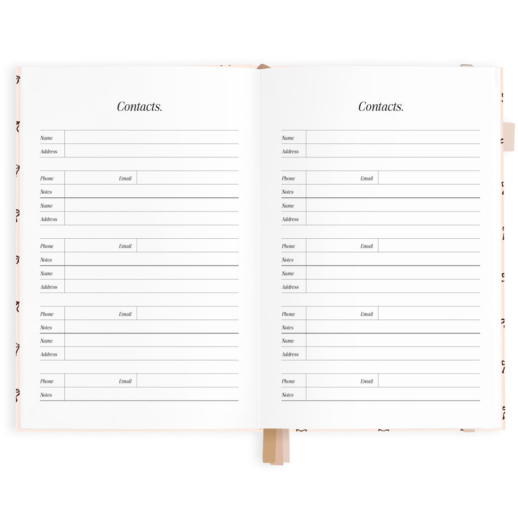 2027 A5 Vertical Planner - French Bows - PRE-ORDER (25 SEPTEMBER)