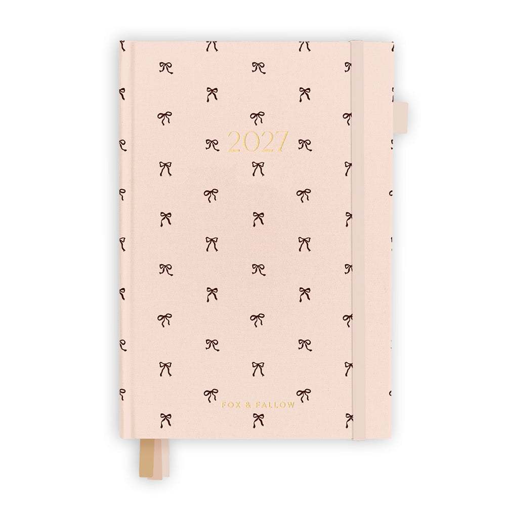 2027 A5 Vertical Planner - French Bows - PRE-ORDER (SEPTEMBER)