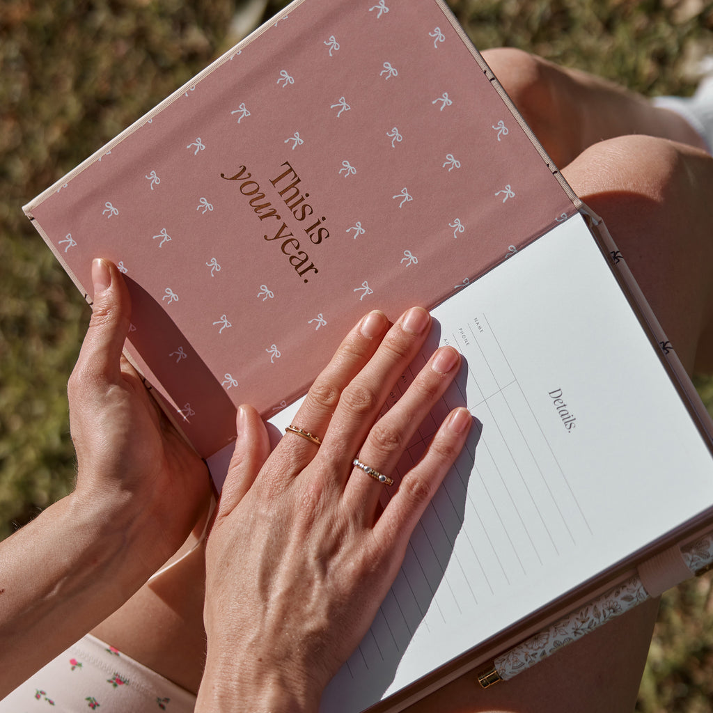 2027 A5 Vertical Planner - French Bows - PRE-ORDER (25 SEPTEMBER)
